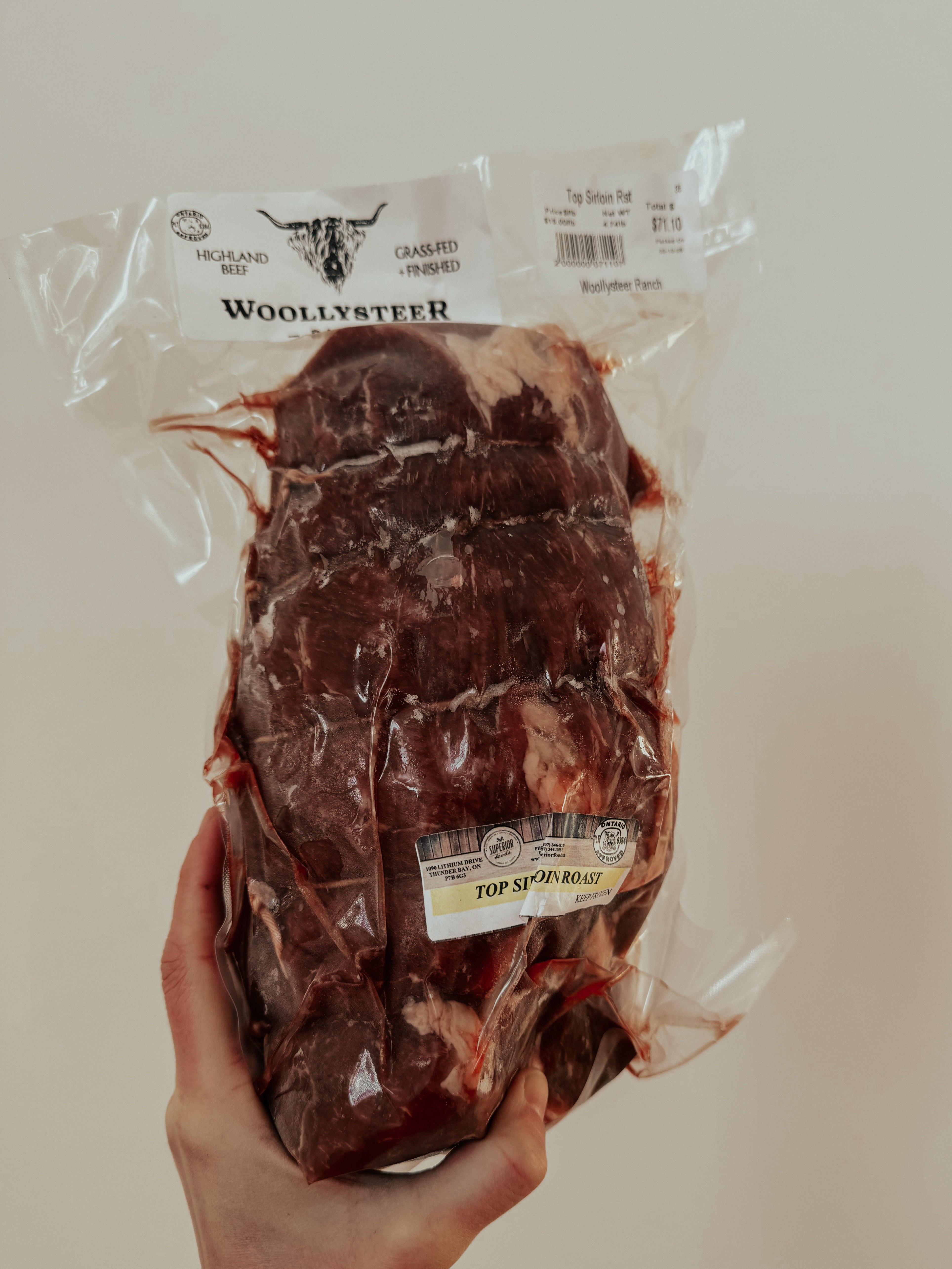 Top Sirloin Highland Beef Roast (4.6-4.75lbs)